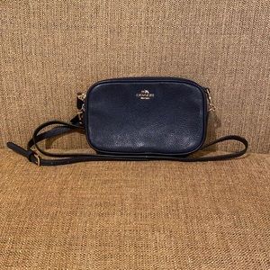 Navy Coach Crossbody Purse